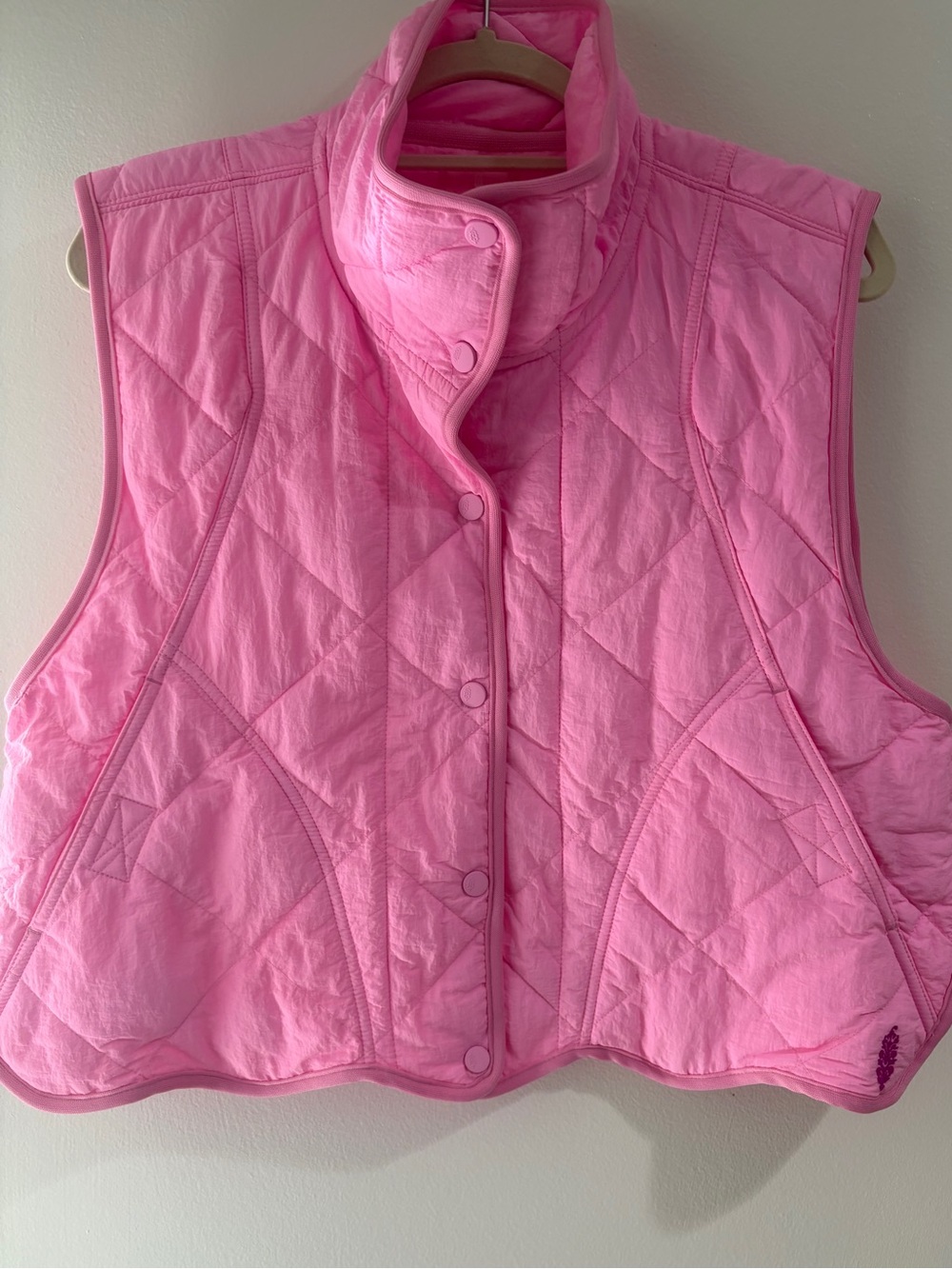 FP Movement by Free People Quinn Quilted Puffer Vest in light pink